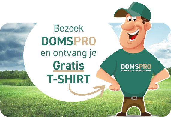 Bezoek Domspro en ontvang je gratis T-Shirt